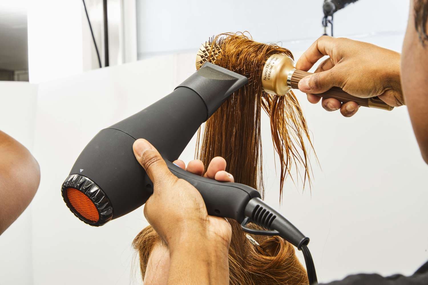 Travel-Friendly Hair Dryer for Frizzy Hair with Dual Voltage