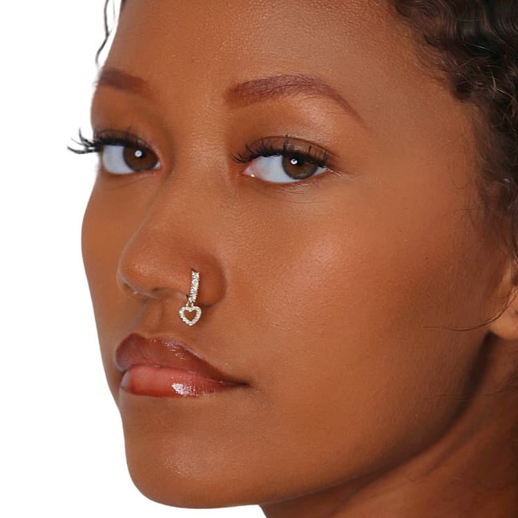 Trendy Diamond Cartilage Hoop Earrings for a Bold Statement