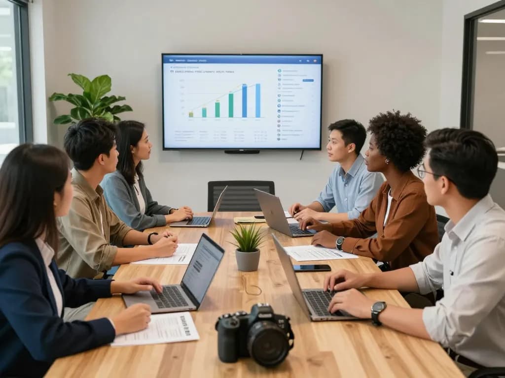 Team discussing fast cash for homes offers in a modern office setting.