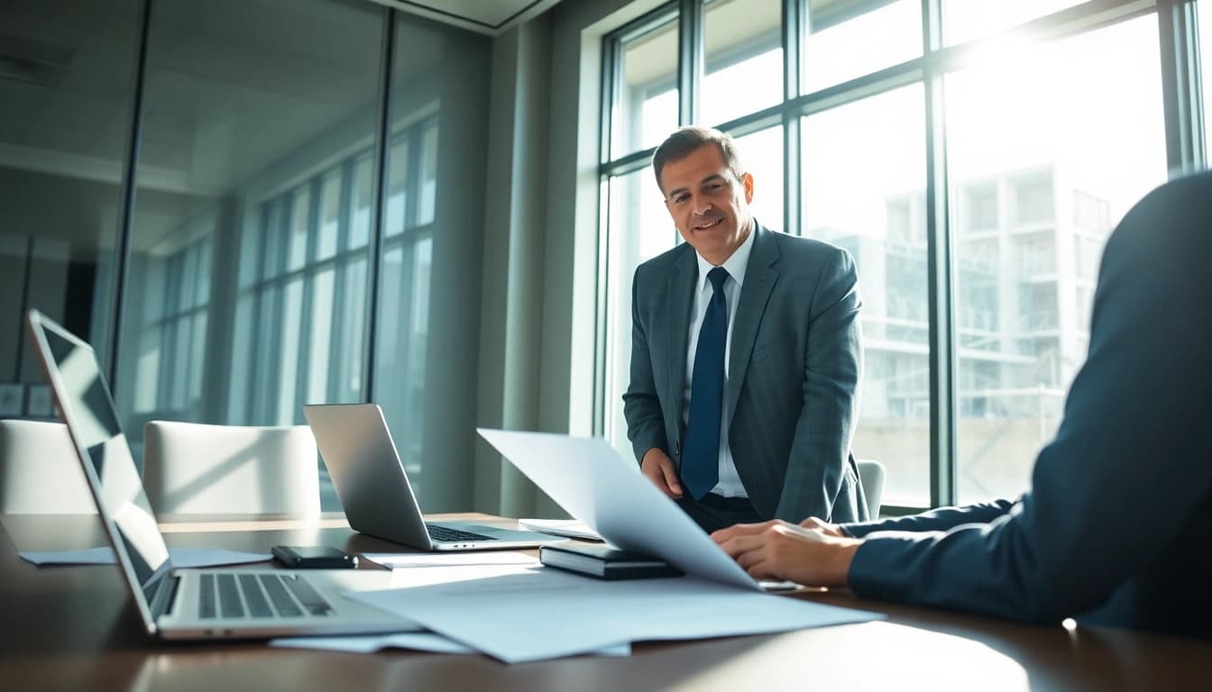 Consulting with a Houston Injury Attorney in a professional office setting.