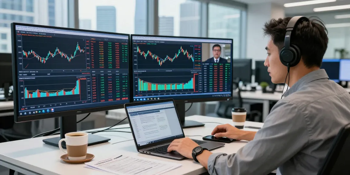 Live currency exchange rates displayed on multiple screens at a financial trading desk.