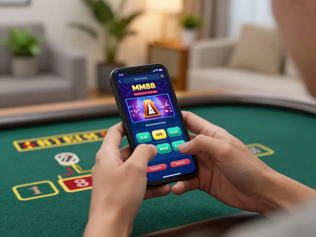 Engaging mobile gambling experience on MM88 app during an exciting game session
