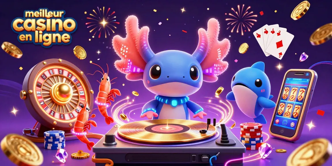 Meilleur casino en ligne : ambiance festive avec DJ axolotl et jeux de casino animés