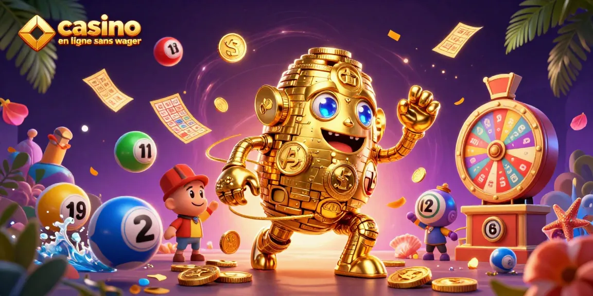 Découvrez le monde dynamique de casino en ligne sans wager avec des éléments colorés et captivants.