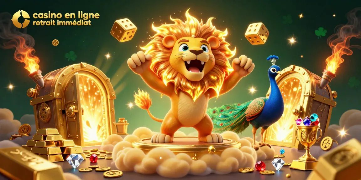 Retirez immédiatement vos gains avec notre illustration de casino en ligne dynamique.