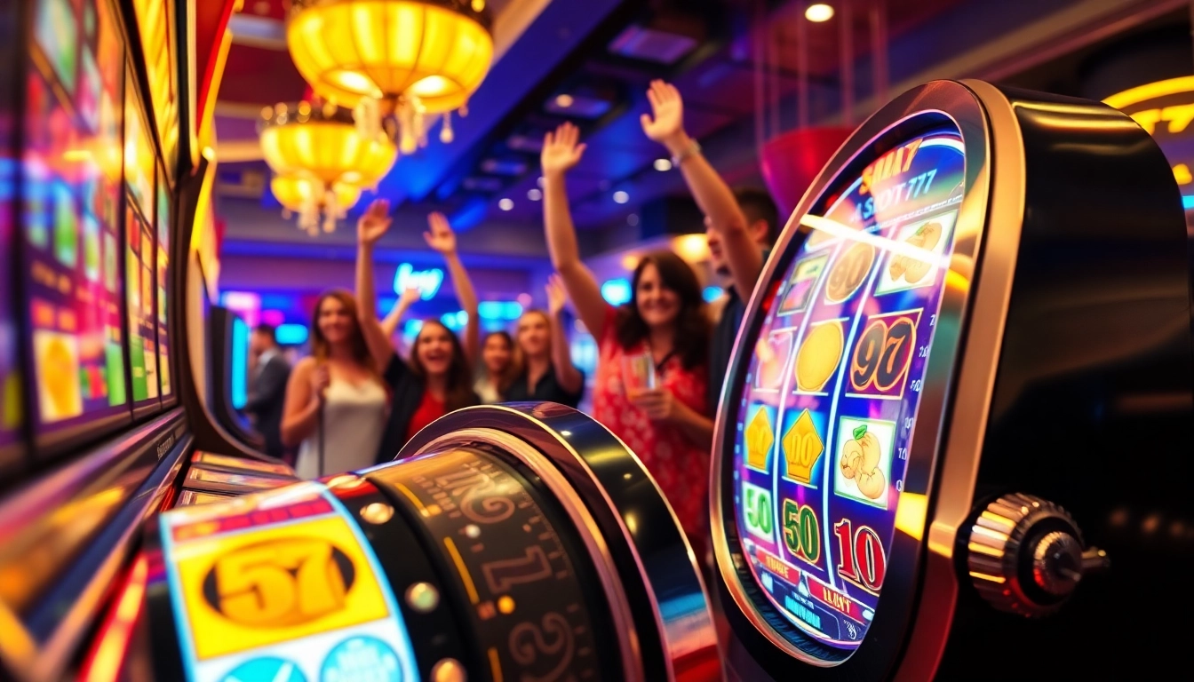 Maksimalkan pengalaman bermain Slot77 dengan suasana kasino yang meriah dan penuh warna.
