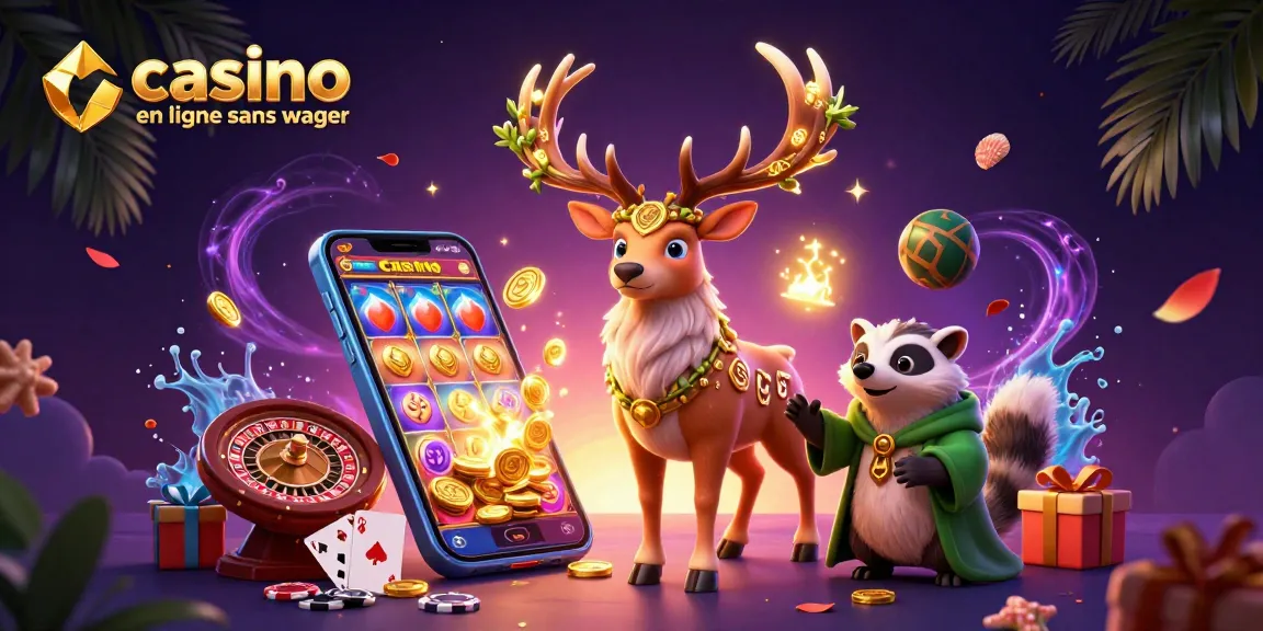 Visuel de casino en ligne sans wager avec un druide celtique, une blaireau sage et des jeux d'argent.