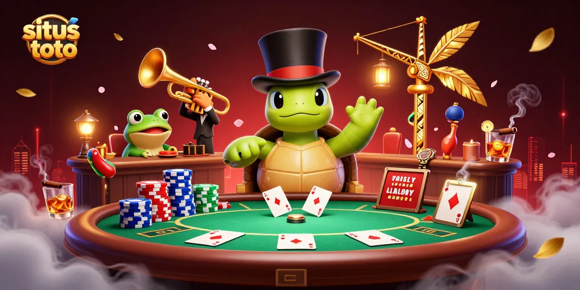 Join the fun at situs toto with vibrant poker action and lively characters in a stunning 3D illustration.