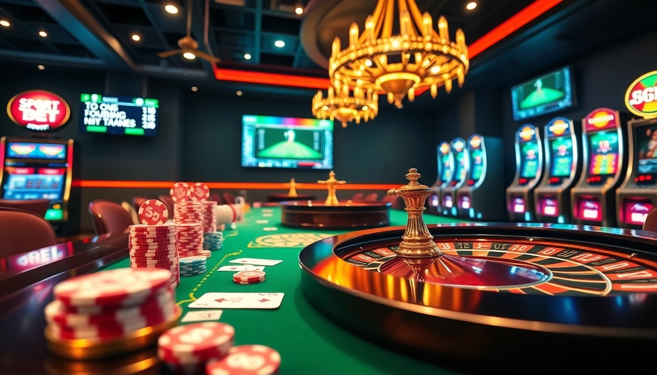 Marvelbet showcases an exciting casino scene with poker chips and a roulette wheel.