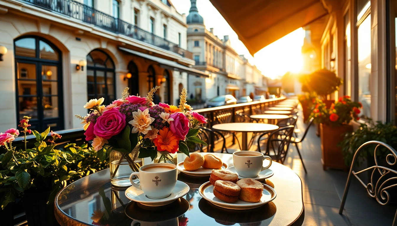 Engaging moment at a UK Lifestyle Blog cafe setting with pastries and coffee.