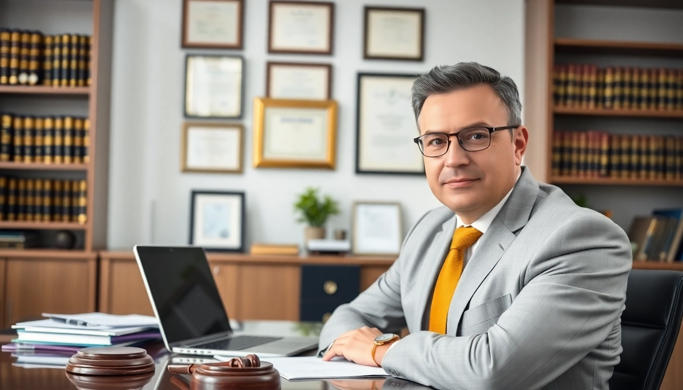Boca Raton Real Estate Litigation Lawyer providing expert legal guidance in a sophisticated office.