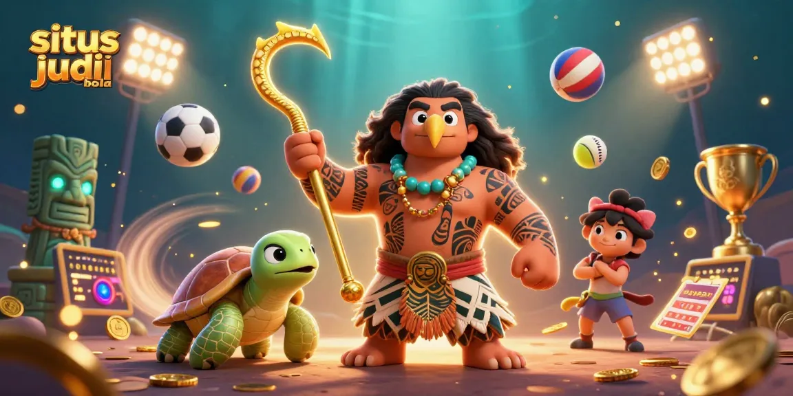 Experience situs judi bola action with dynamic sports elements and vibrant characters in an engaging 3D scene.