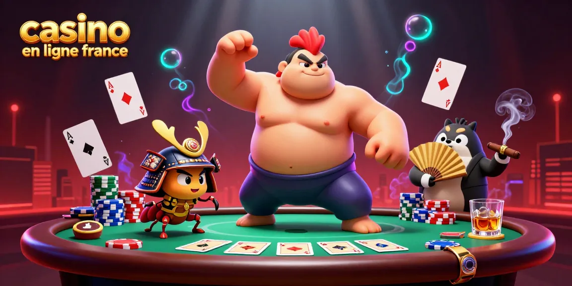 Jouez au casino en ligne France avec des personnages animés et des éléments de poker captivants.