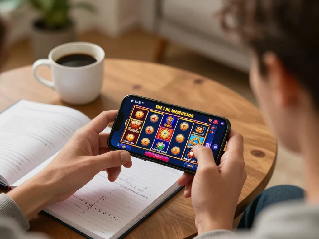 Engaging in TG88 mobile casino app gameplay, showcasing excitement and responsible gambling practices.