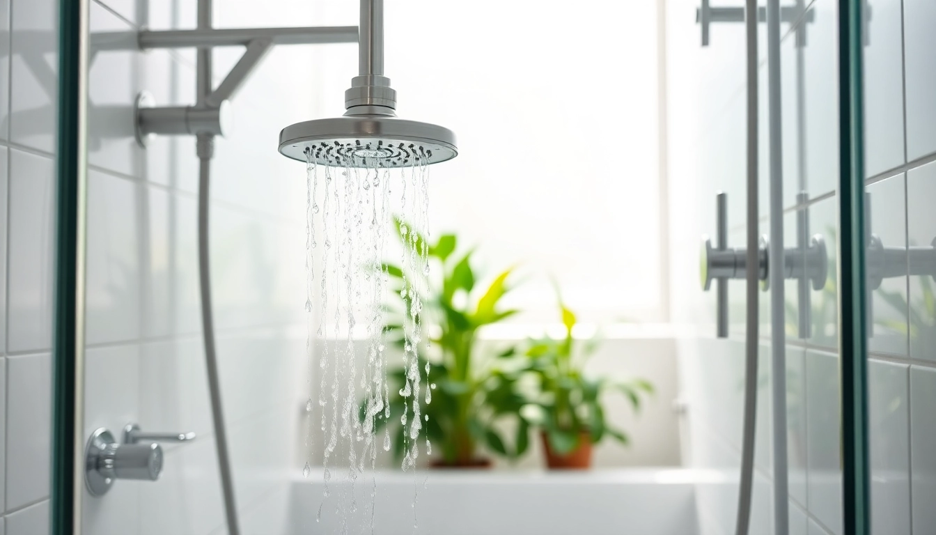 Experience the luxury of elegant showers au in a modern, serene bathroom setting.