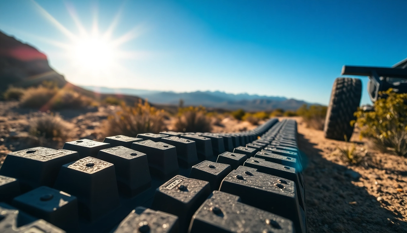 Recovery Tracks displayed in vibrant off-road environment emphasizing durability and performance.