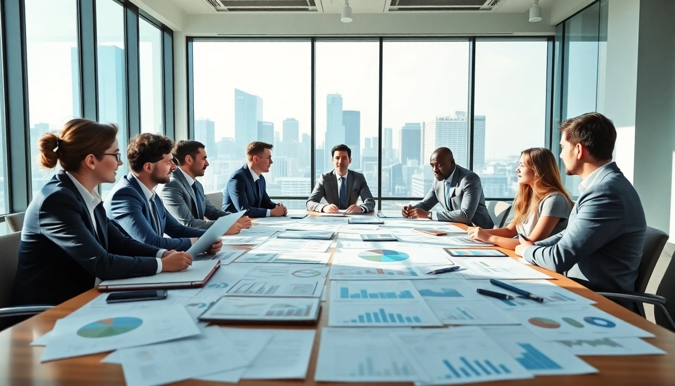 Analyze competitor pricing strategies during a professional business meeting with diverse team.