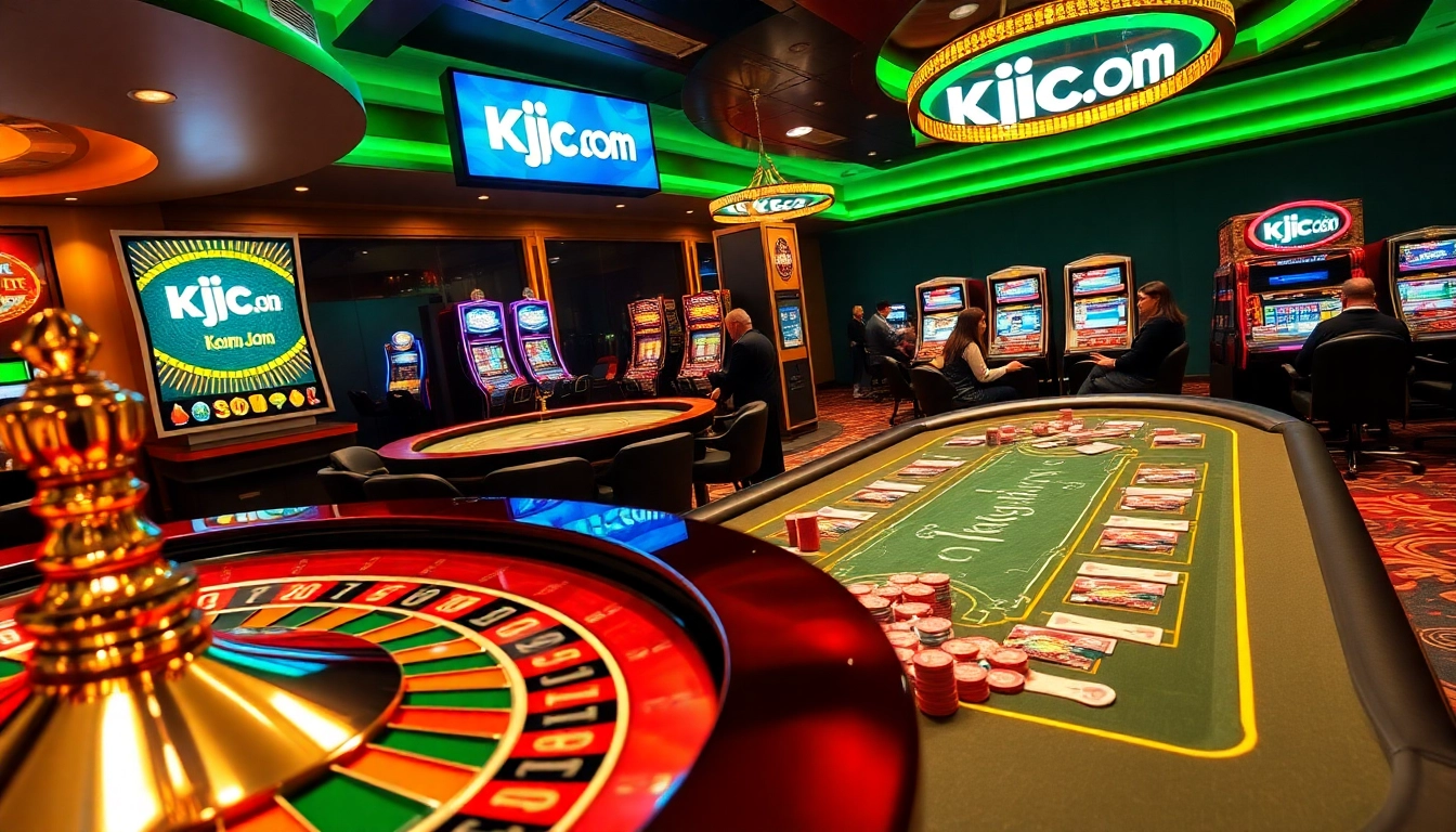 Experience excitement at Kjc us com with vibrant casino games and elegant decor.