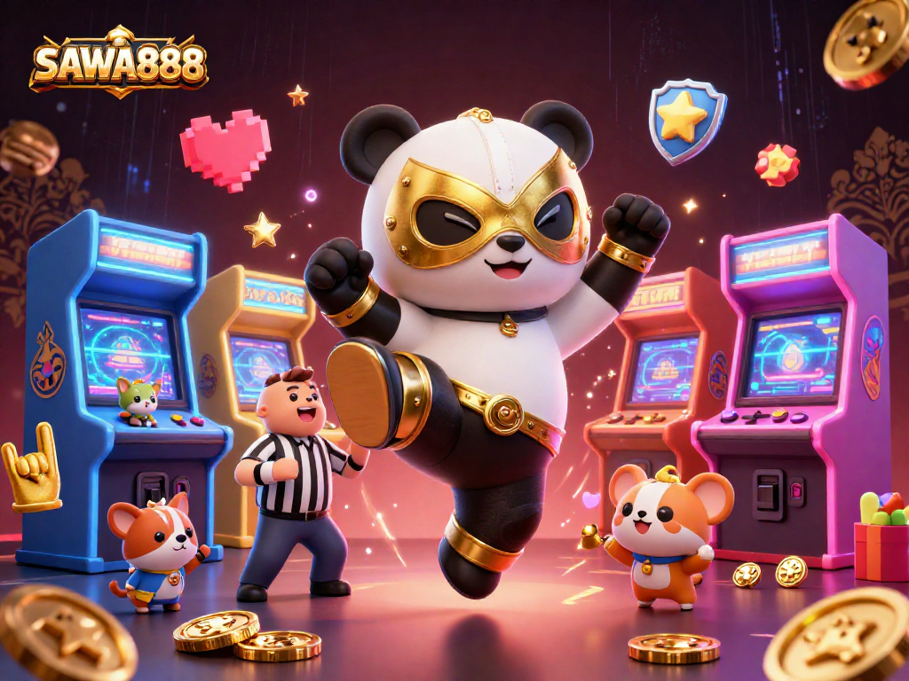 SAWA888 offers an action-packed slot experience with dynamic 3D charm and vibrant casino elements.