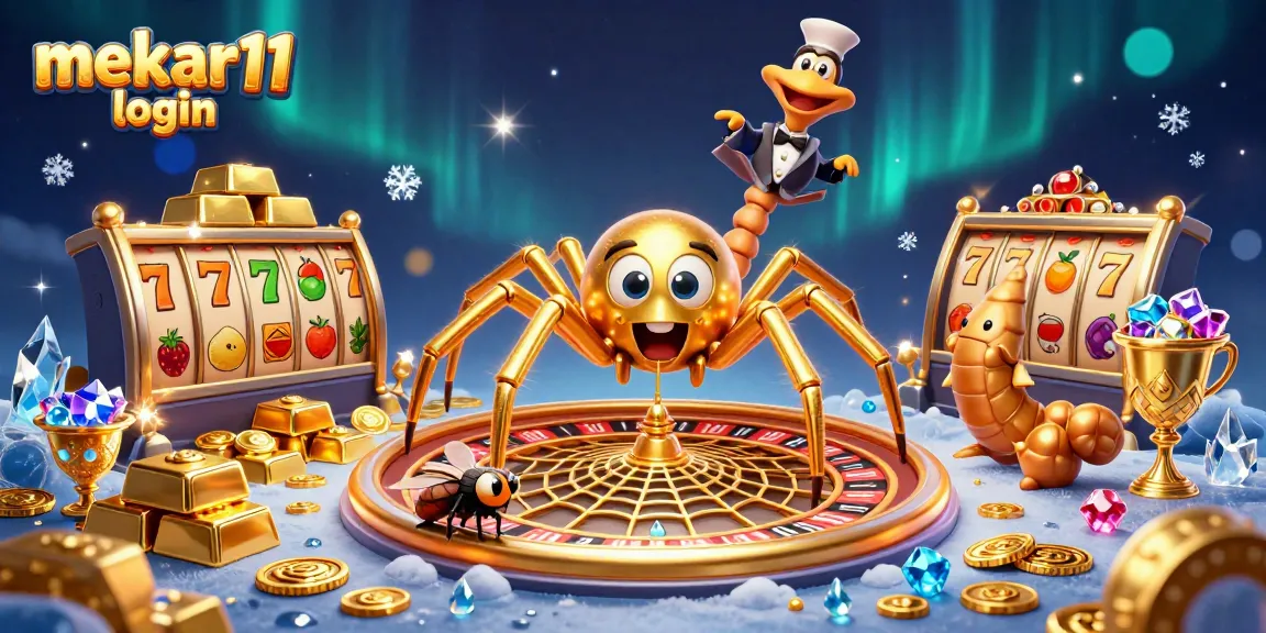 Spin the reels with mekar11 login for a thrilling casino experience featuring vibrant characters and jewels.