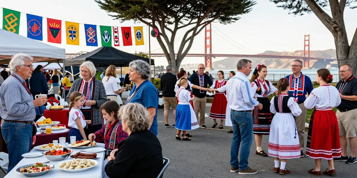 Community gathering for the Polish diaspora in San Francisco at https://www.sfpol.com/ celebrating culture and connection.