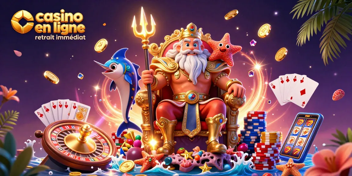 Profitez d'une expérience intense avec casino en ligne retrait immédiat entouré de jetons colorés et de trésors scintillants.