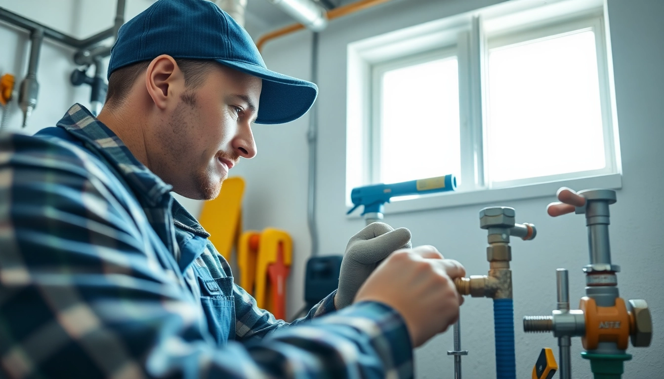 Find a reliable plumber near me working on home plumbing.