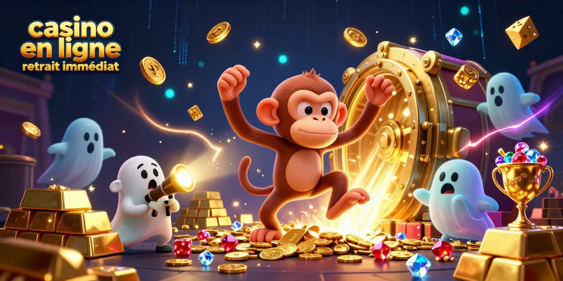 Vivez l'excitation du casino en ligne retrait immédiat avec un singe poltergeist espiègle et un chiot chasseur de fantômes.