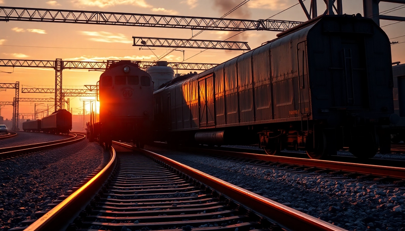 Train derailment incident highlighting track damage and locomotive chaos in an industrial environment.