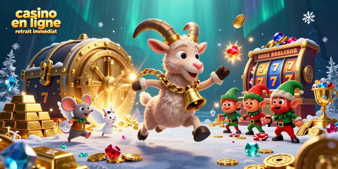 Jouez au casino en ligne retrait immédiat avec des éléments festifs, tout en gardant l'ordre dans une scène animée.