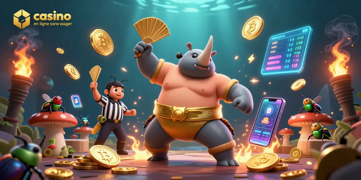Accumulez des gains avec le casino en ligne sans wager dans cette illustration animée de jeux.