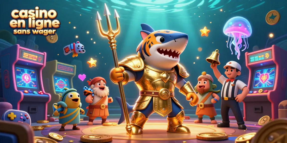 Jouez au casino en ligne sans wager avec un tigre en armure dorée et des éléments de jeu captivants.