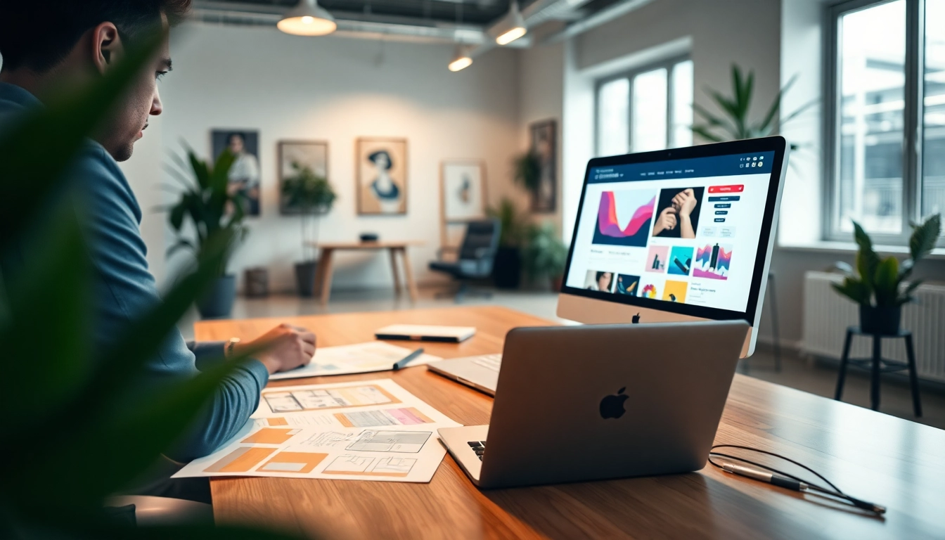 Creating a stunning Web Design Hereford website in a professional studio environment.
