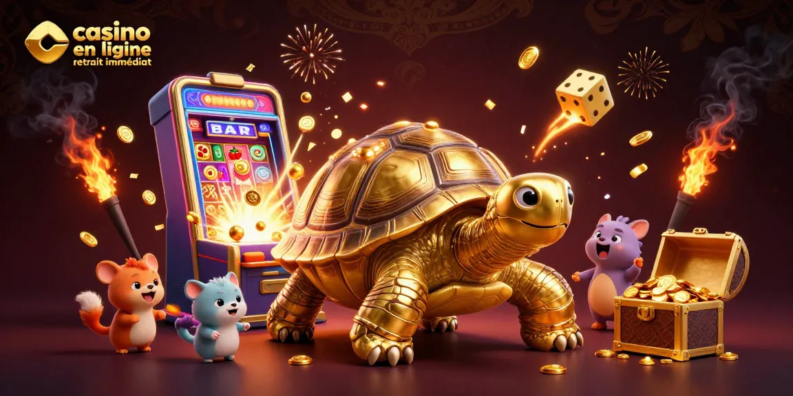 Plongez dans le monde du casino en ligne retrait immédiat avec une tortue colossale et un jackpot en explosion !