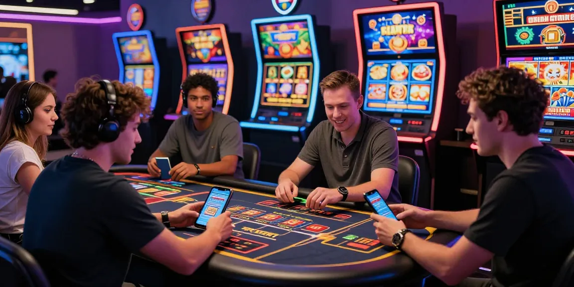 Engaging online gambling scene showcasing slot deposit 5000 with diverse players in virtual casino.
