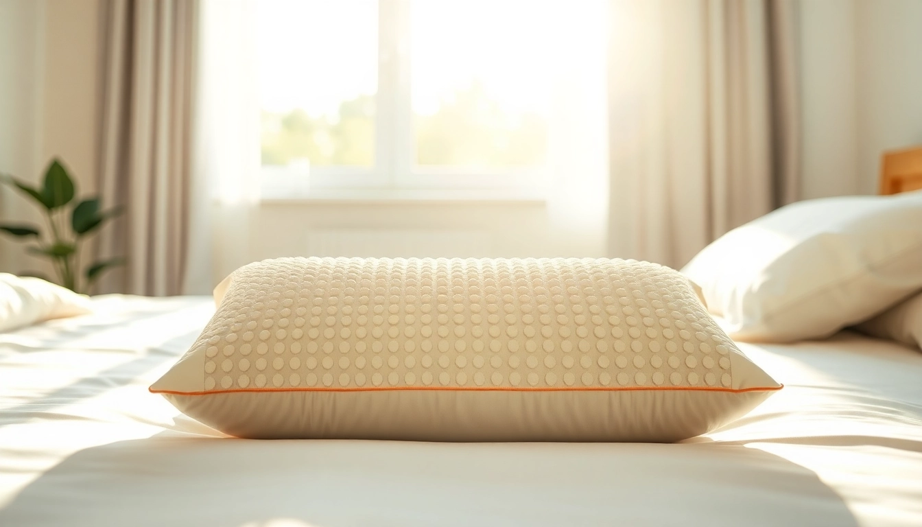 Akupressurkissen auf einem Bett, präsentiert in einer entspannenden Umgebung.