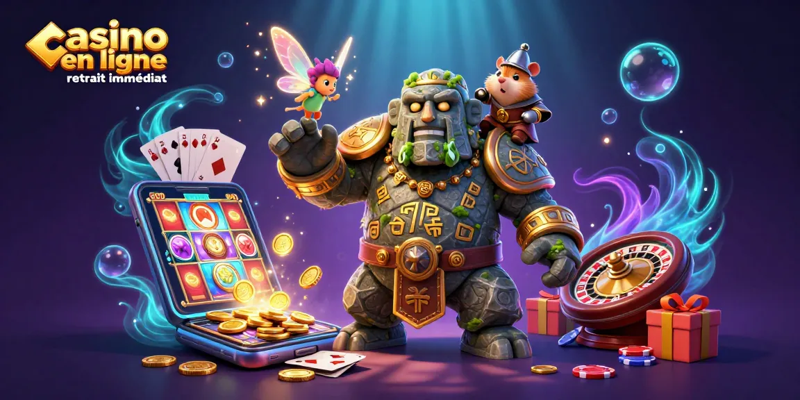 Jeux passionnants dans un casino en ligne retrait immédiat avec un golem gardien et une fée magique
