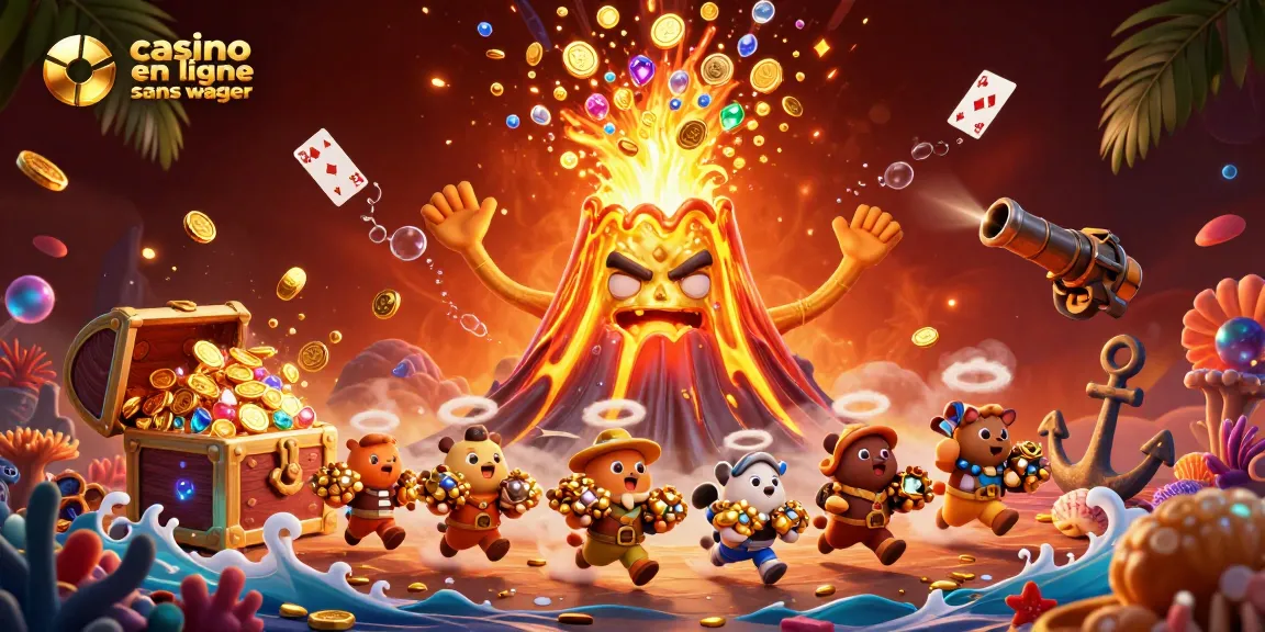 Explorez le volcan doré de casino en ligne sans wager avec des trésors éclatants.
