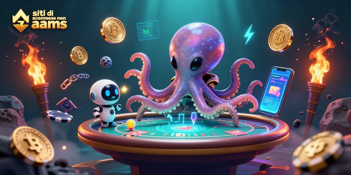Gioca con i migliori siti di scommesse non aams in un'illustrazione vivace e dinamica.