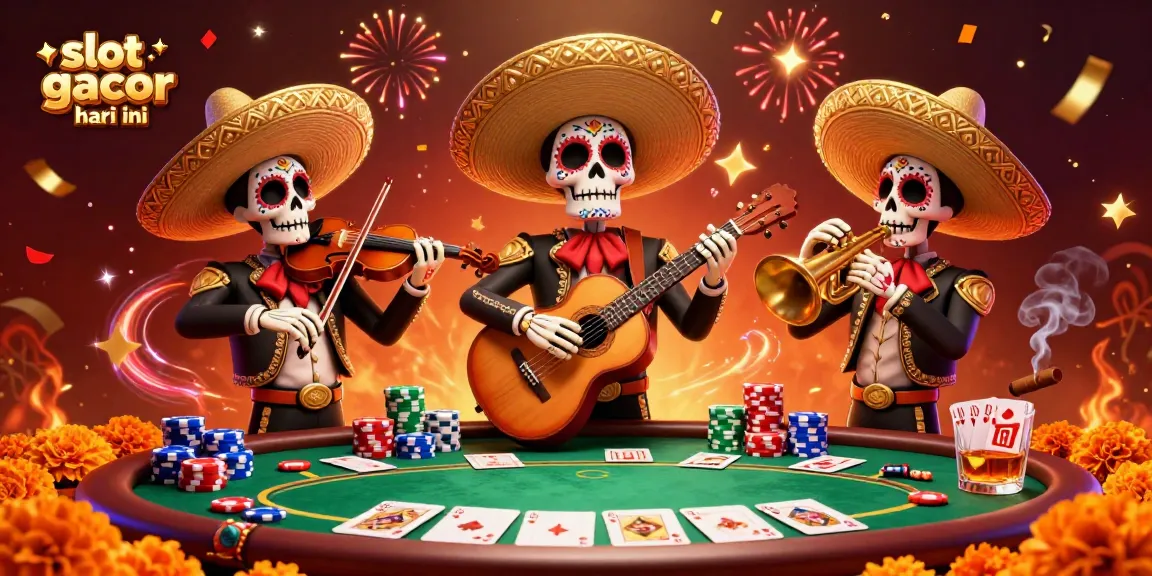 Experience vibrant gameplay at slot gacor hari ini with a mariachi band bringing excitement to the casino scene.