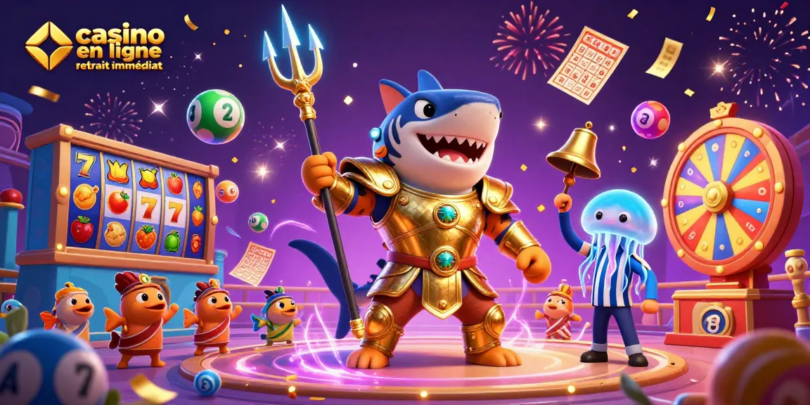 Jouez au casino en ligne retrait immédiat avec des machines à sous et une ambiance festive.