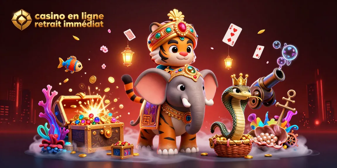 Découvrez le casino en ligne retrait immédiat avec la majesté d'un tigre maharaja en 3D.