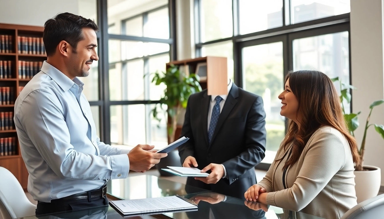 Engage with a Stockton Accident Lawyer in a professional office consultation.