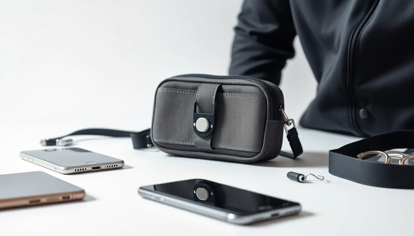Handy Tasche abschließbar mit sicherem Verschluss und strapazierfähigem Material.