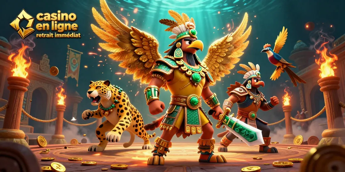 Obtenez des gains rapides avec les jeux du casino en ligne retrait immédiat, illustre des personnages enthousiaste.