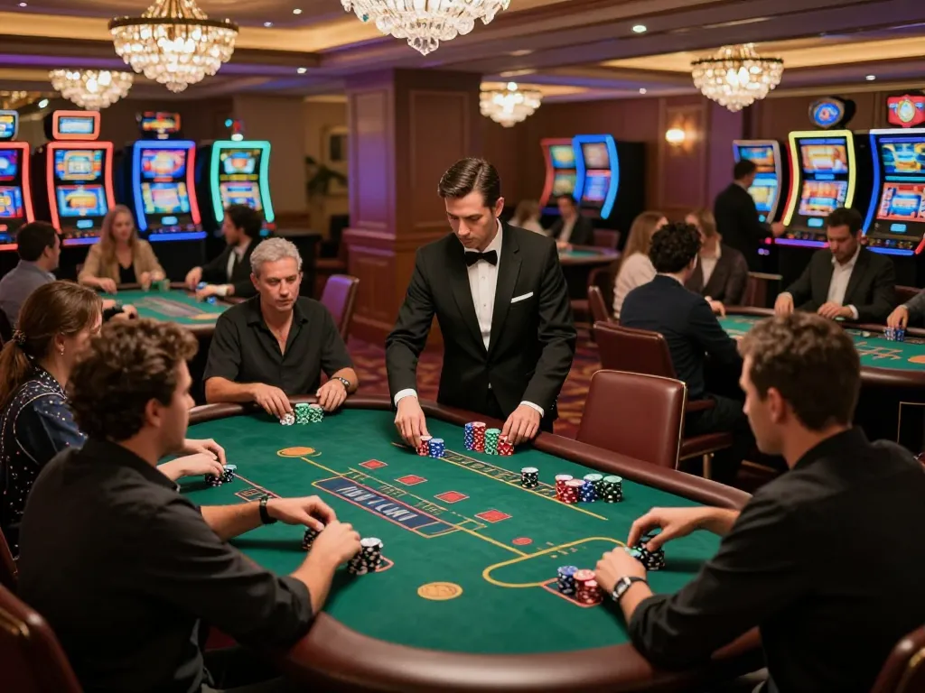 Players engaging in strategic gameplay at MANCLUB's luxury casino table, enhancing their experience.