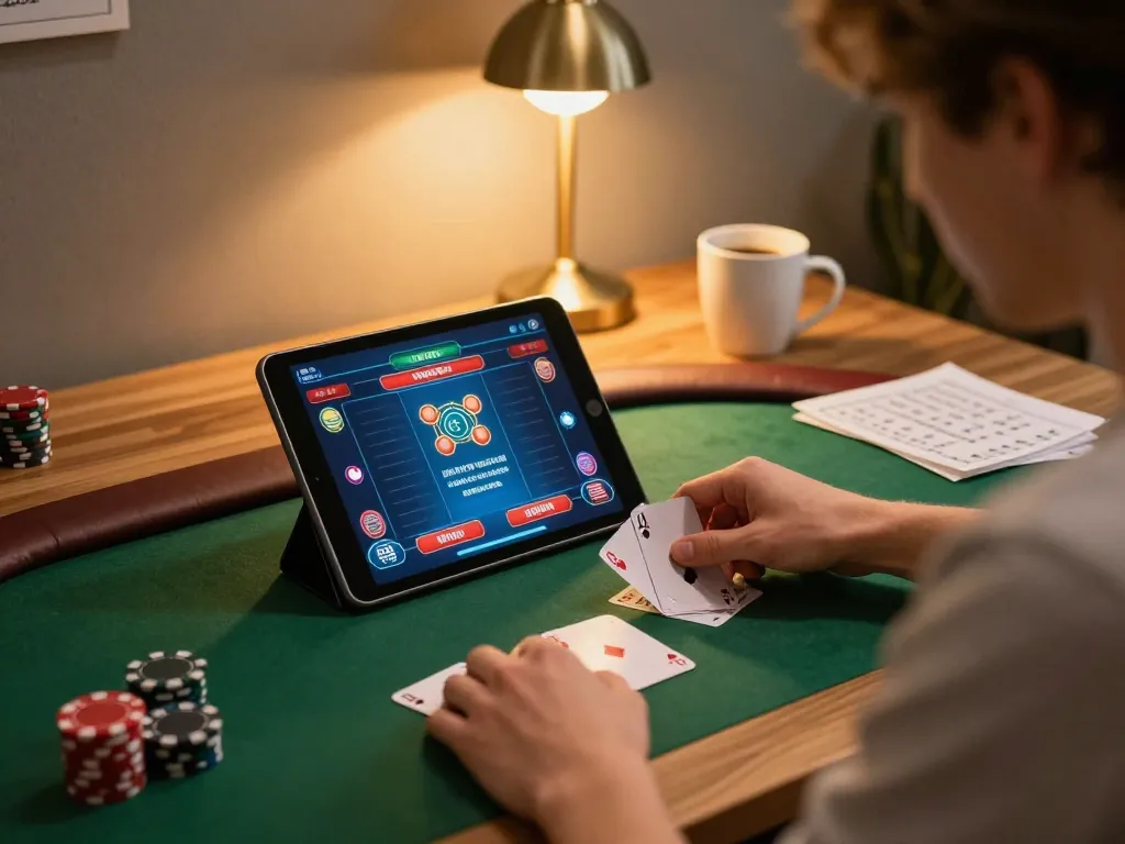Engaging poker gameplay showcasing top quality widgets for an online gaming experience