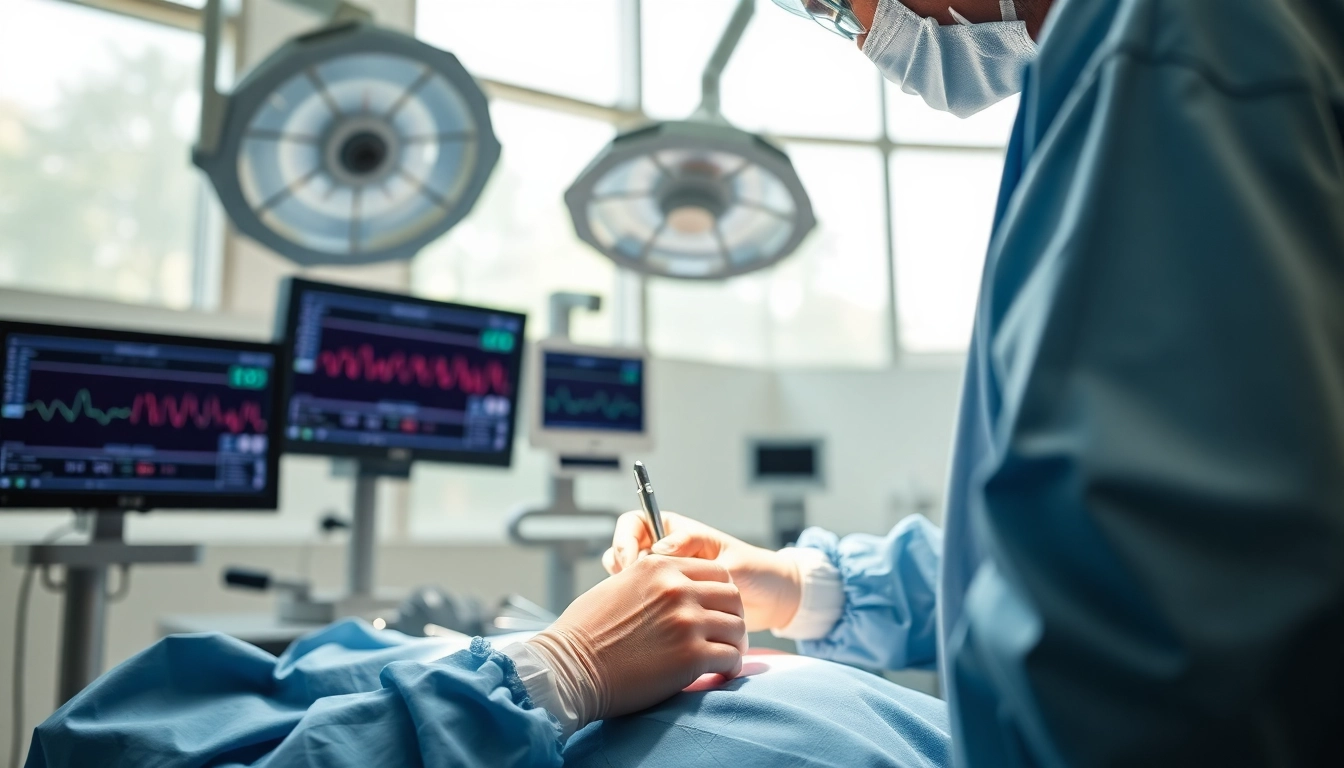 Plastische Chirurgie Hamburg: Professioneller plastischer Chirurg führt einen präzisen Eingriff durch.