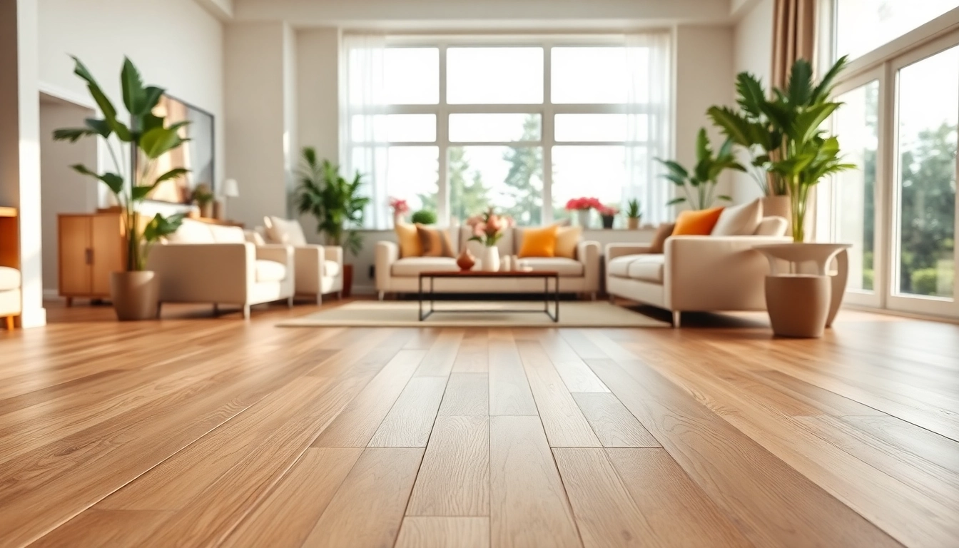Enhance your space with elegant vinyl plank flooring, showcasing a modern living room design.