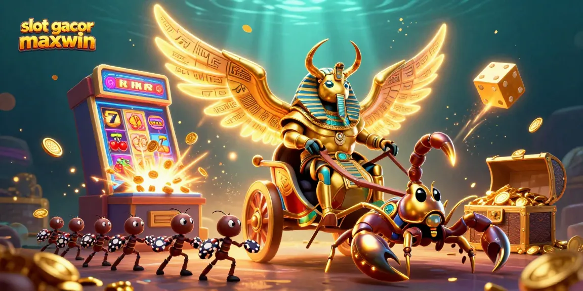 Experience slot gacor maxwin with thrilling casino elements and dynamic gameplay in this vibrant illustration.